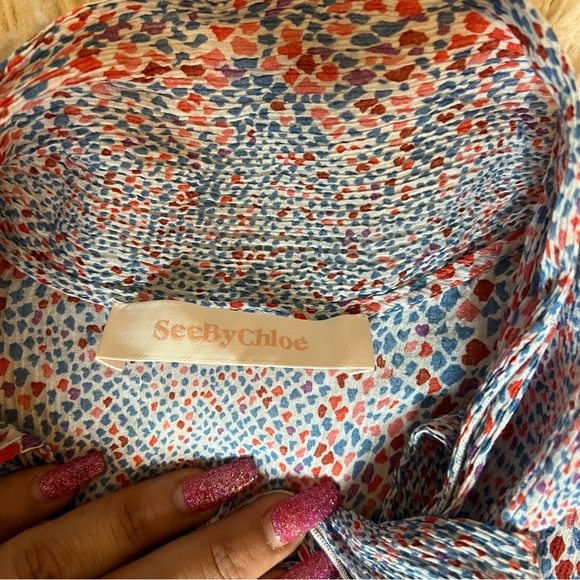 Like new See by Chloe print blouse - Picture 7 of 9